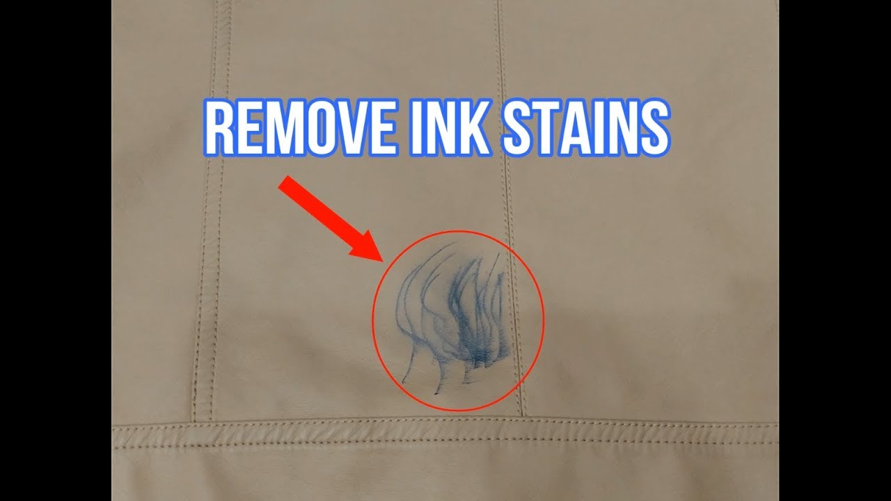 How To Remove INK From Leather YouTube