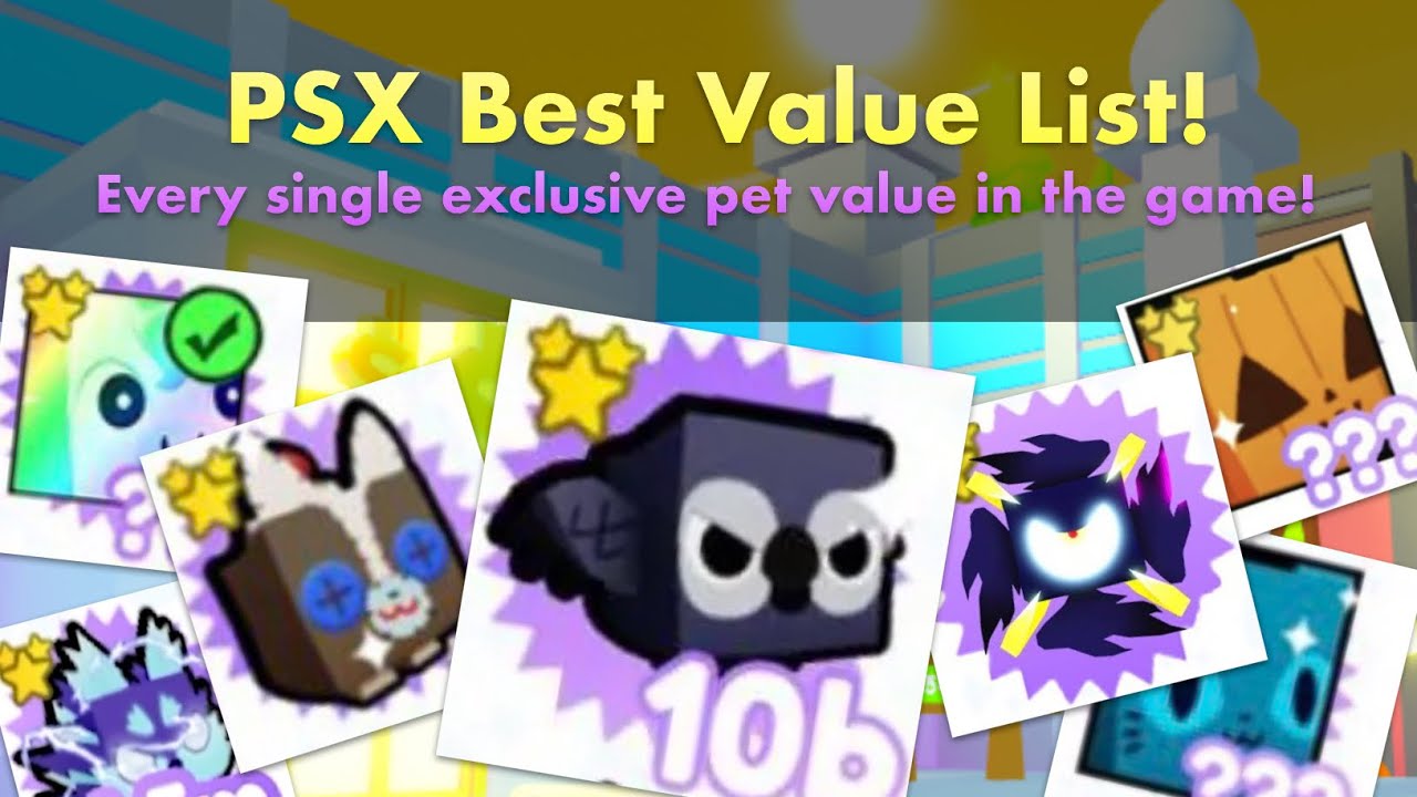 The Official Value List for Exclusives in PSX! (Includes BLADEE, SOCK