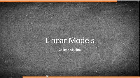 Linear Models