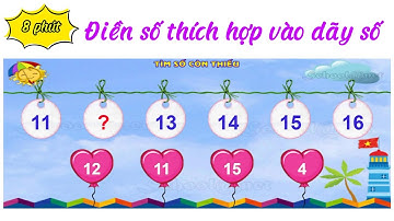 Phát triển kỹ năng tư duy logic| Phần mềm làm quen, nhận biết số đếm| Điền số thích hợp vào dãy số