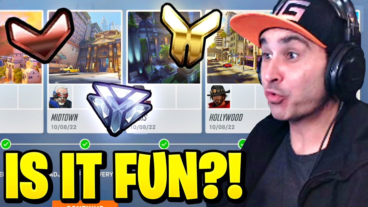 Summit1g FIRST TIME Playing Overwatch 2 & Finishes Placements! - YouTube