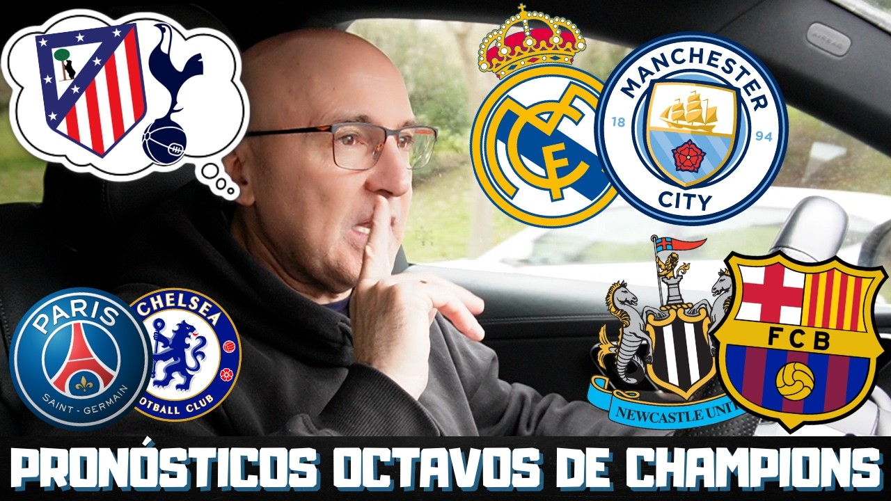 REAL MADRID vs MANCHESTER CITY,  NEWCASTLE vs BARCELONA, ATLETI v TOTTENHAM... PORCENTAJES CHAMPIONS