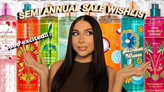 SEMI ANNUAL SALE WISHLIST AND MISTS I’M NOT BUYING | ahhh I’m so excited!!