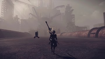 NieR:Automata Demo: Boss not spawning and edge of the world glitch