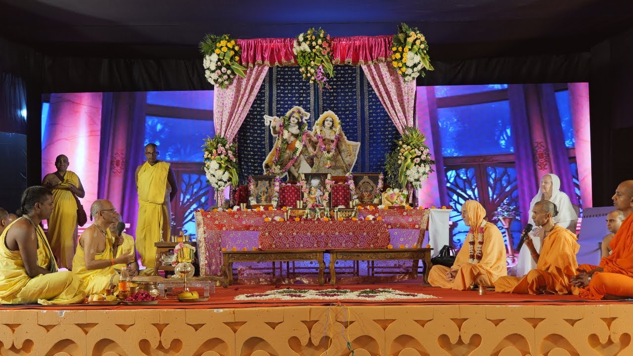 Acarya Anujna Ceremony with Sripada Bhakti Vikasa Swami | ISKCON Bhopal, India