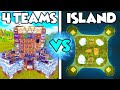 4 teams battle to conquer my island  rust island