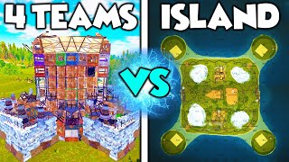 4 Teams BATTLE to CONQUER my ISLAND  Rust Island