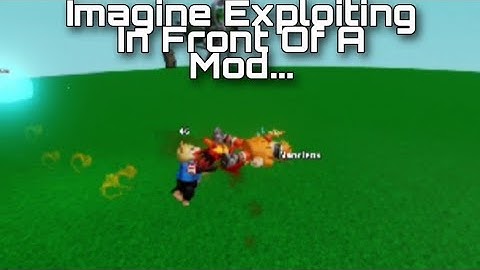 Imagine Exploiting And In Front Of A Mod | Slap Battles