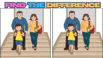Challenging Find the Difference Game: Test Your Observation Skills!  Spot the difference  #107