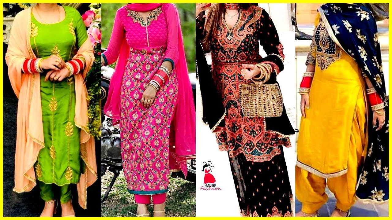 designer suits for newly married girl