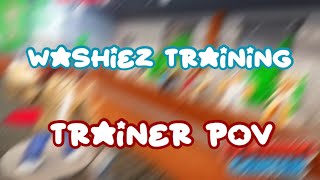 Trainer pov in washiez training! 🧽 🧼 🚘