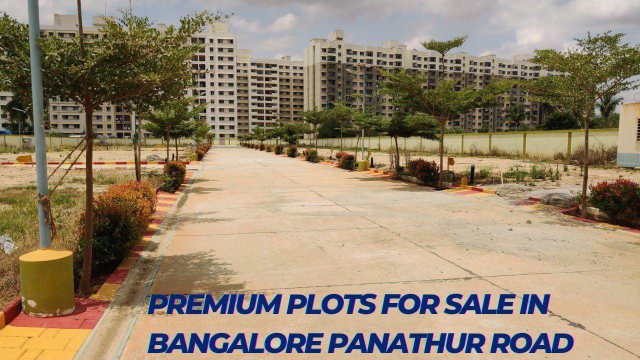 Plots for sale in Bangalore Panathur main road beside Shobha dream