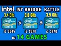 i3 3245  vs i5 3570 vs i7 3770 Ivy bridge battle 2019 in 14 games