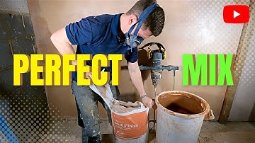 Get The Perfect Plaster Mix 5 Minutes FLAT...(Plastering Crash Course)