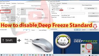 How to disable Deep Freeze Standard
