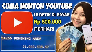 Sekarang Nonton YouTube kamu Bisa dibayar Jutaan Rupiah Perbulan ? || Cara dapat uang dari internet . 