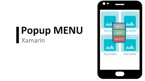 Xamarin - Popup menu from your app (dynamic display)