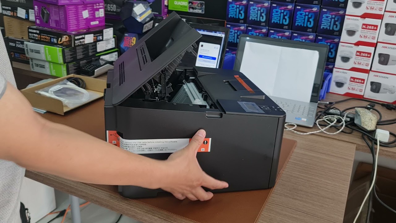 Review máy in Canon LBP 162DW. Máy in 2 mặt có wifi, tốc độ cao, mữ dễ sử dụng. - YouTube