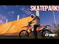 This game let us ride to a skatepark and hit huge sends  the crew 2 multiplayer