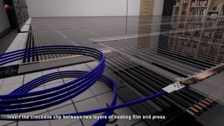 HEATING FILM TERMOFOL   Visualization of the installation under the laminate floor