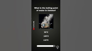 What is the boiling point of water in Celsius? ♨️ #shorts #QuizTime #Trivia #DidYouKnow #FunFacts