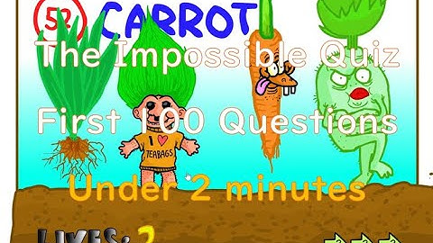 Completing the first 100 questions of The Impossible Quiz as fast as possible