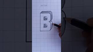 3d Drawing Letter B To Z / How To Draw Capital Alphabet Lettering B Easy Simple For Beginners