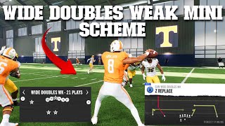 How To Run Tennessee's Wide Doubles Wk - Veer and Shoot Mini Scheme!
