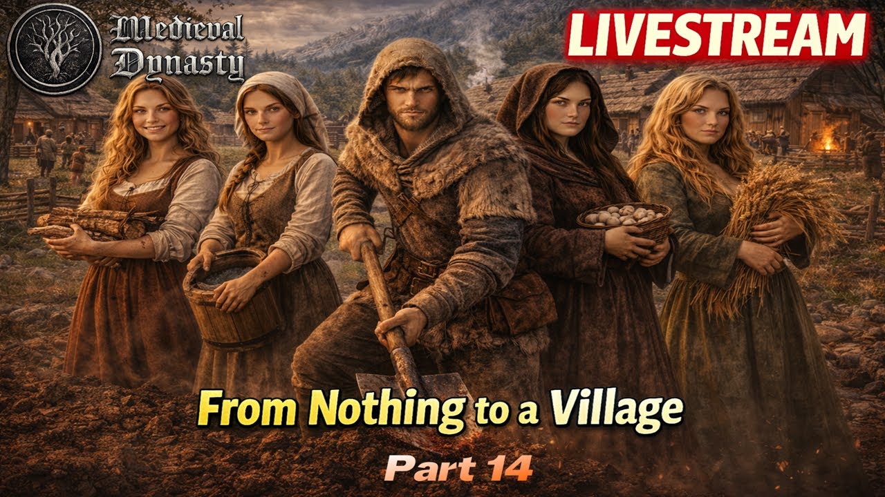 🔥 Medieval Dynasty Livestream | From Nothing to a Village (Part 14)