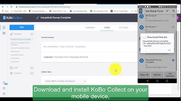 Online Self-paced Training Course in Mobile Data Collection using KoBoToolBox Online