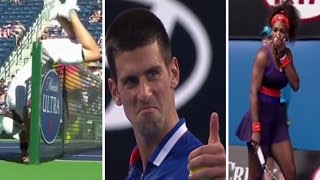 Best funny moments in tennis part 1/лучшие приколы в теннисе часть 1