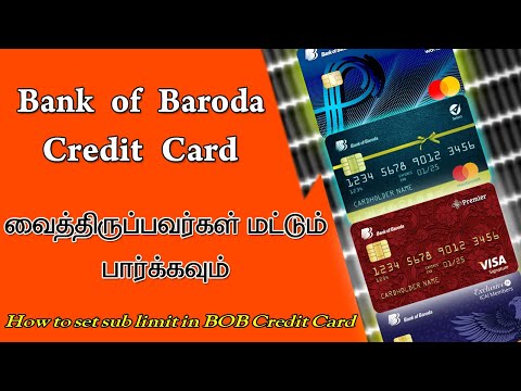 #bob credit card │ bank of baroda credit card │ sub limit │ protect your #CreditCard │ net banking