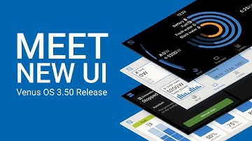 NEW - Venus OS v3.50 User Interface, Security and Generator Improvements
