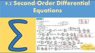 9.2 Second-Order Differential Equations (FP1 - Chapter 9: Reducible differential equations)