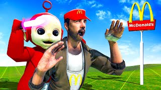 Robbing McDonald's as TELETUBBIES - Bonelab VR Mods