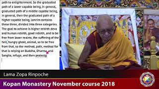 20181210 1530 LZR Kopan  - Overview over whole path to enlightenment.