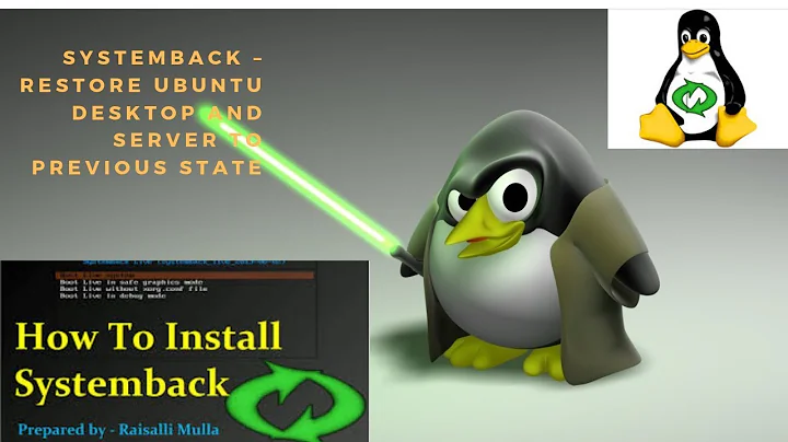 Systemback – Restore Ubuntu Desktop and Server to previous state