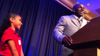 Packers' Donald Driver recalls a funny moment with Brett Farve at Blessed Sacrament Elementary