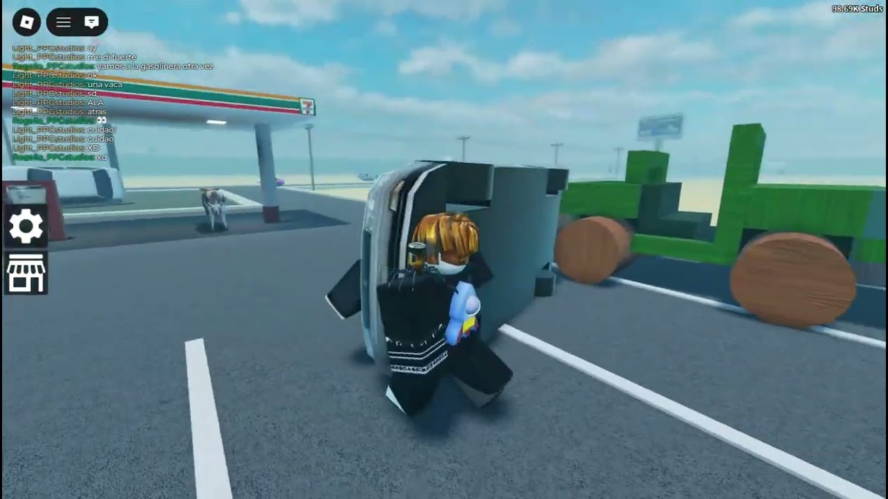 jugando a un juego de atropellar 👍