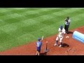 Baseball star Curtis Granderson gives hitting instruction &amp; clinic to 9-year old at Citifield