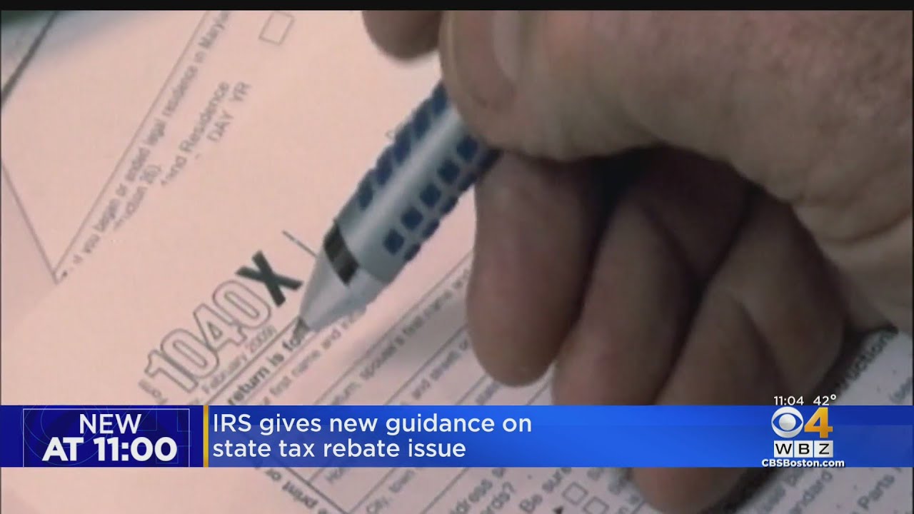 IRS Gives New Guidance On State Tax Rebate Issue YouTube