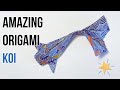 Amazing origami koi  how to do paper fish  paper koi tutorial