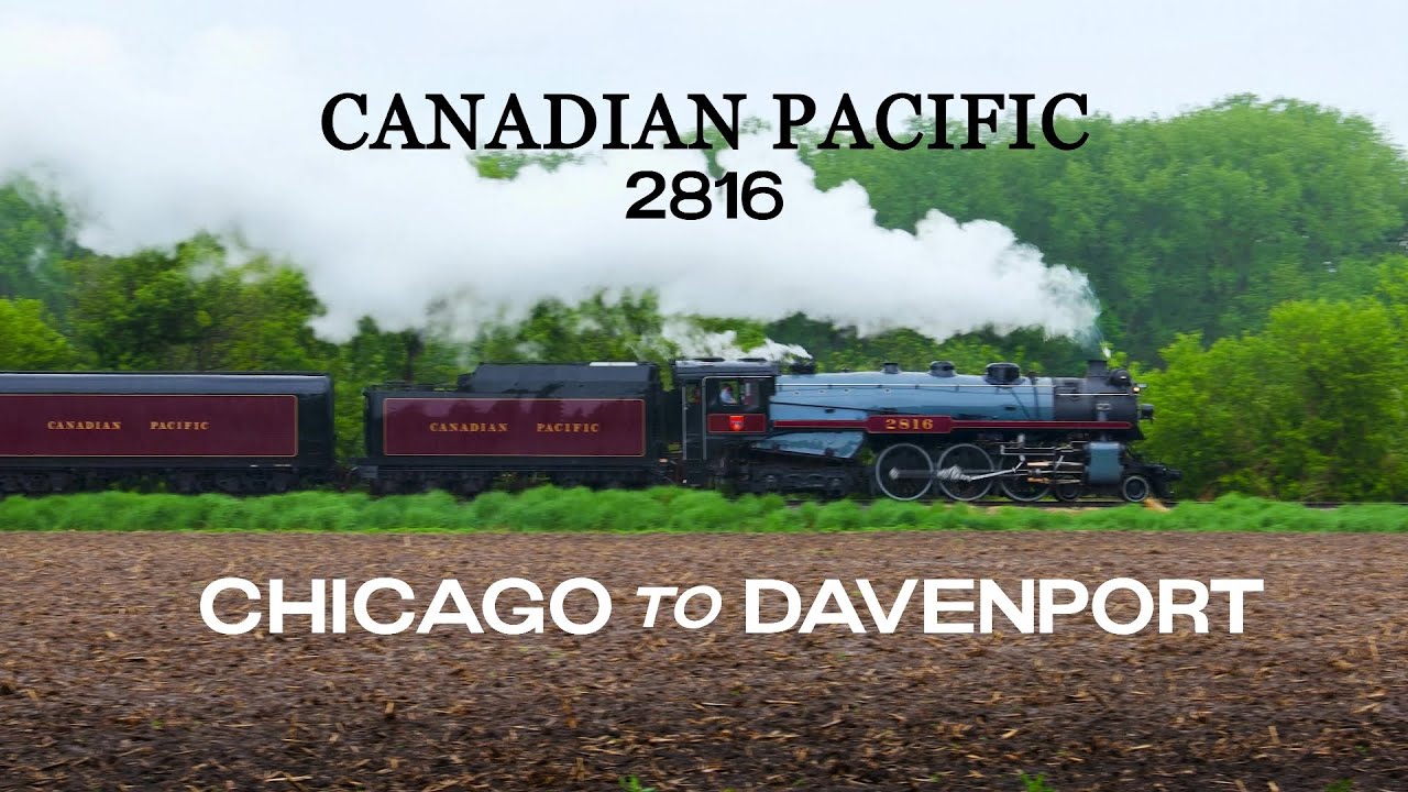 Canadian Pacific 2816 - Chicago to Davenport (Final Spike Steam Tour)