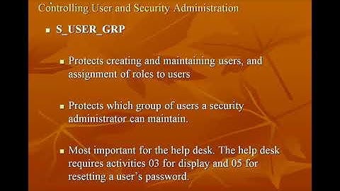 12. Critical Authorization Objects - Part 7