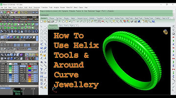 Rhino matrix class #71| How To Use Helix Tools & Around Curve | Matrix 9 Jewellery | CAD Design 3D