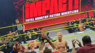TNA IMPACT SNAKE EYES 1/14/24 LAS VEGAS - Motor City Machine Guns & Kazuchika Okada beat The System