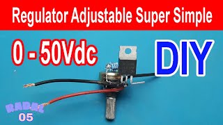 How to make an adjustable regulator 0V to 50V DIY Electronic Creative Ideas