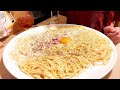 【愛知デカ盛り大食い】クリーミーカルボナーラパスタ・なんてこった‼︎/店麺多房あいうえお【愛知県名古屋市天白区平針】