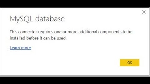 Solución para conectar  Power BI a  MySQL para sistema operativo de 64Bits.