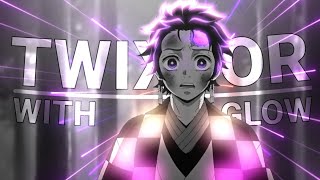 Tanjiro vs Sabito Twixtor clips with glow for your edits free to use 💗#2